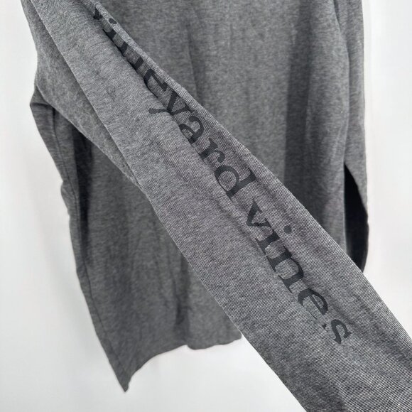 Vineyard Vines Edgartown T-shirt Gray Size Small Hood Stripe - Picture 5 of 6